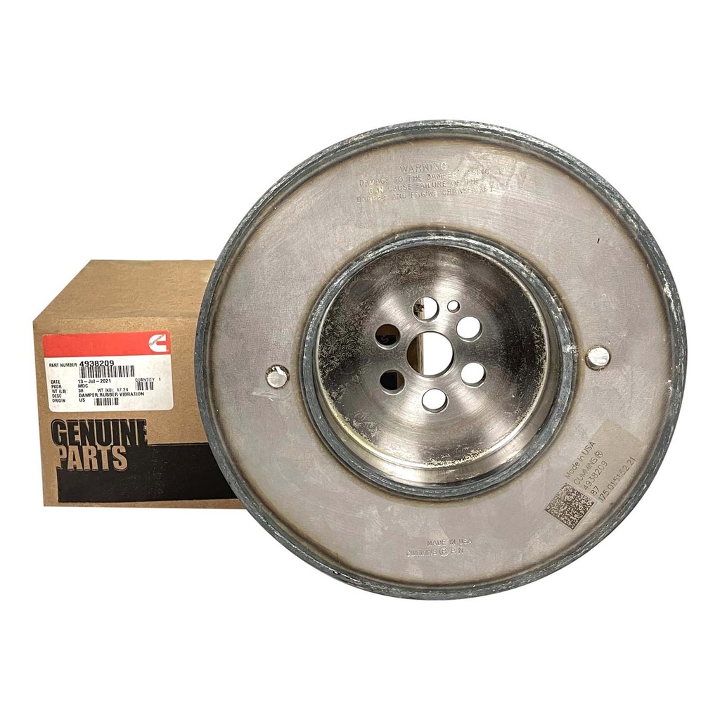 OEM Cummins DAMPER RUBBER VIBRATION 4938209CUM 4938209